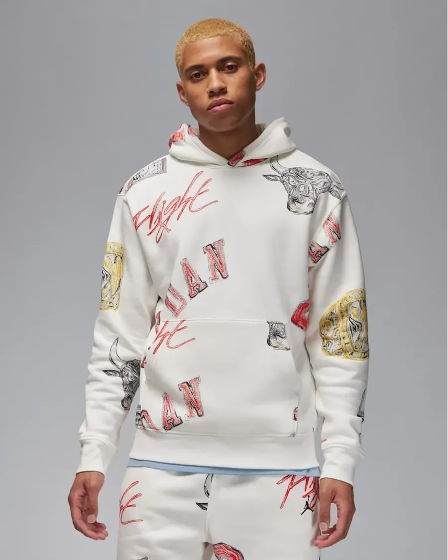 Костюм Nike Air Jordan Essentials Allover Print Fleece FN4545-133_FN4547-133