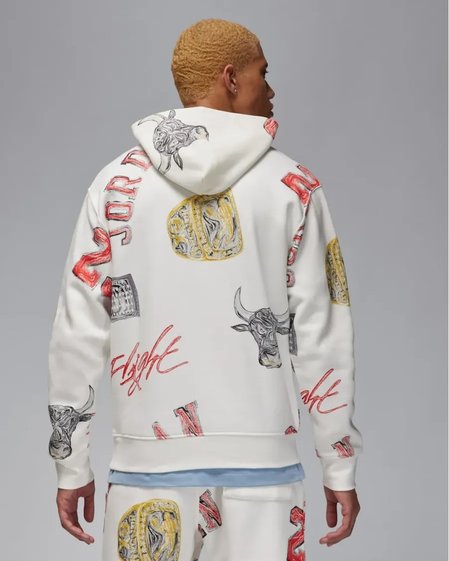Костюм Nike Air Jordan Essentials Allover Print Fleece FN4545-133_FN4547-133