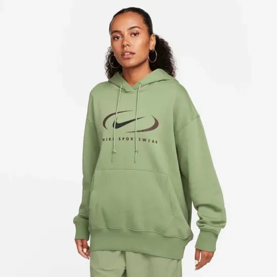 Кофта Nike Sportswear Oversized Fleece Pullover FN7698-386