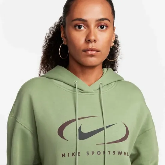 Кофта Nike Sportswear Oversized Fleece Pullover FN7698-386