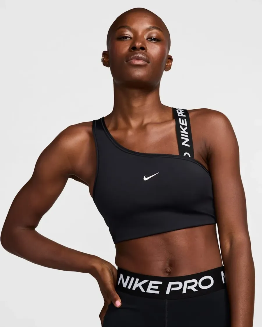 Топ Nike Pro Swoosh Asymmetrical FV6526-010