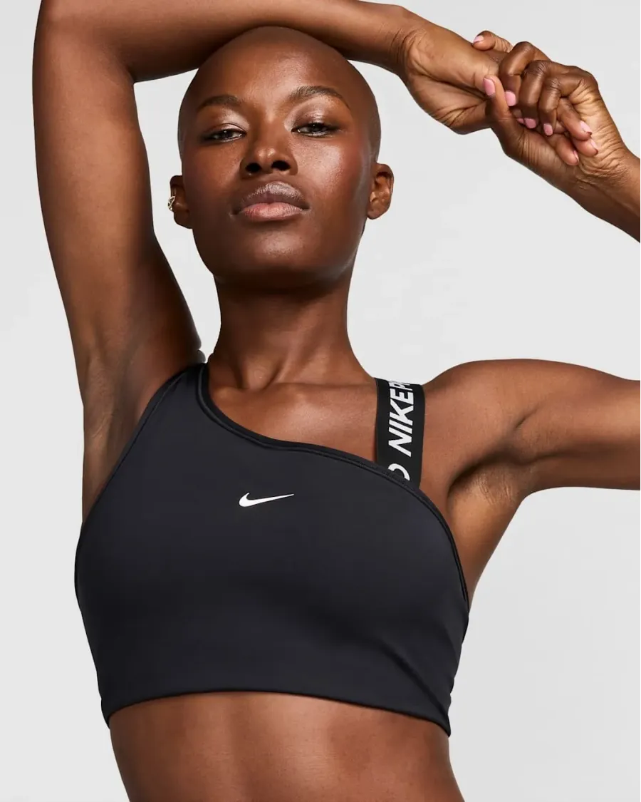 Топ Nike Pro Swoosh Asymmetrical FV6526-010