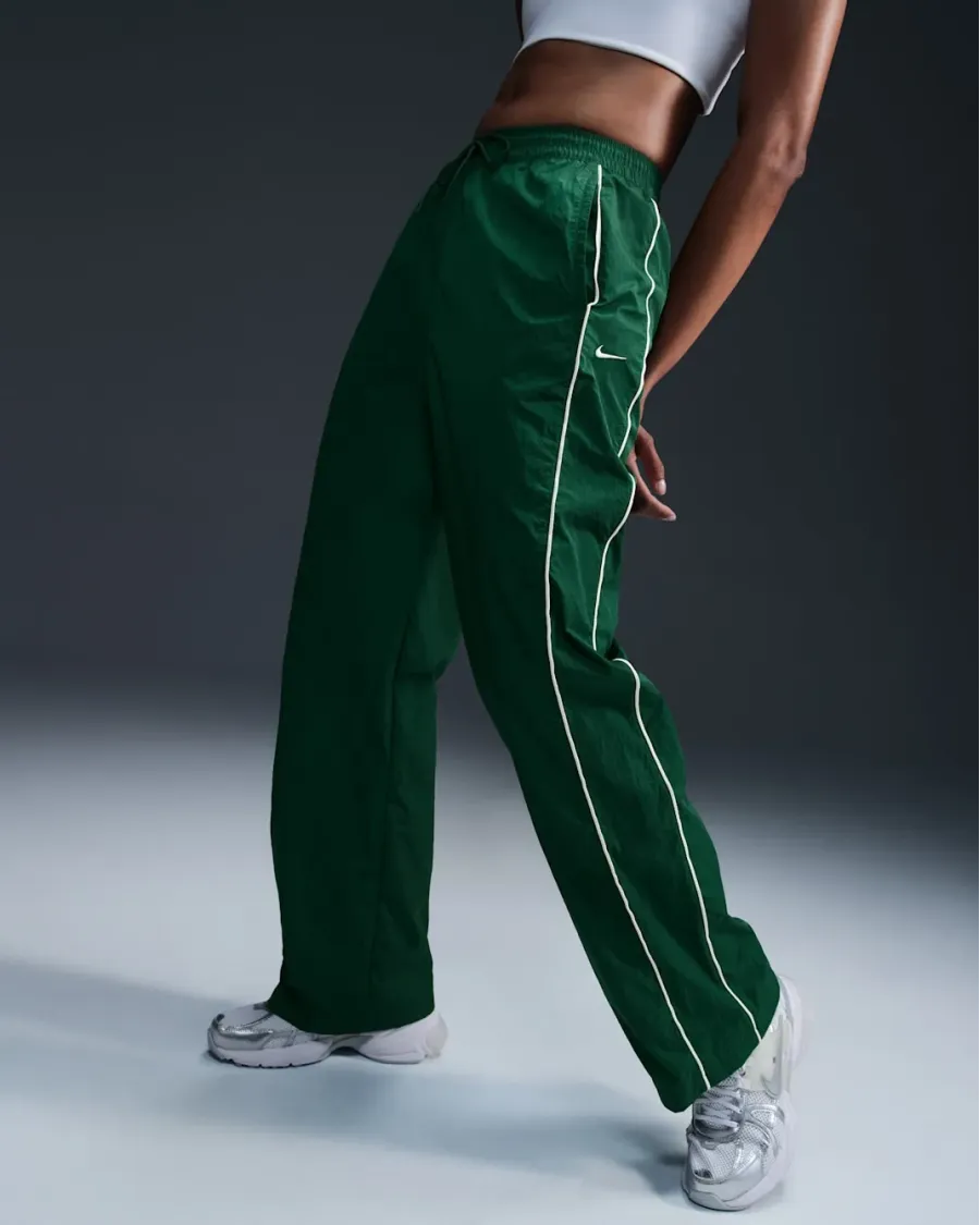 Штани Nike Windrunner High-Waisted Woven Open-Hem Trousers FV7655-300