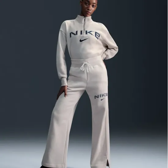 Штани Nike Sportswear Phoenix Fleece High-Waisted Wide-Leg Logo FV7684-104
