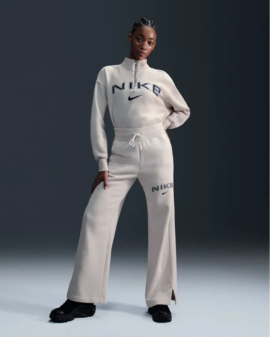Штани Nike Sportswear Phoenix Fleece High-Waisted Wide-Leg Logo FV7684-104