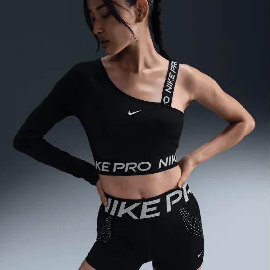 Топ Nike Pro Dri-FIT Shine Asymmetrical FV8100-010