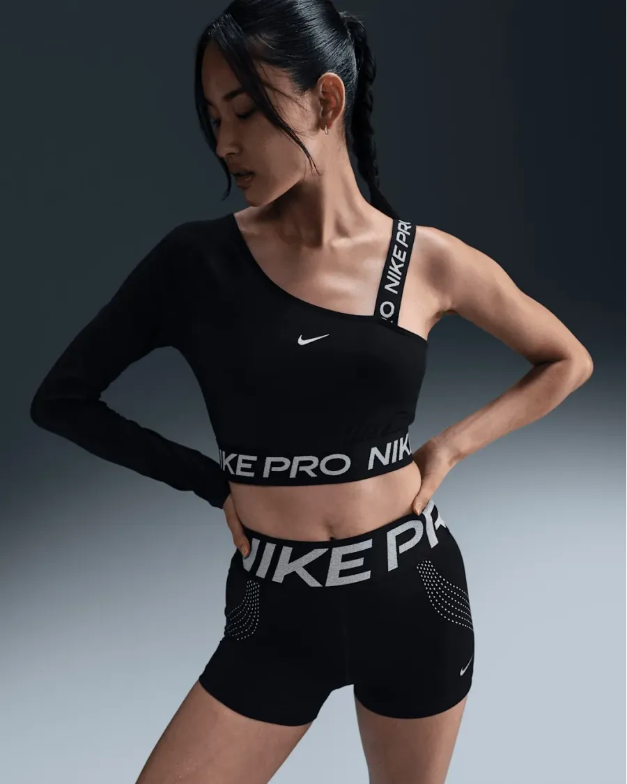 Топ Nike Pro Dri-FIT Shine Asymmetrical FV8100-010