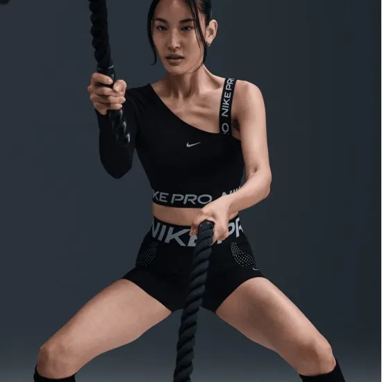 Топ Nike Pro Dri-FIT Shine Asymmetrical FV8100-010