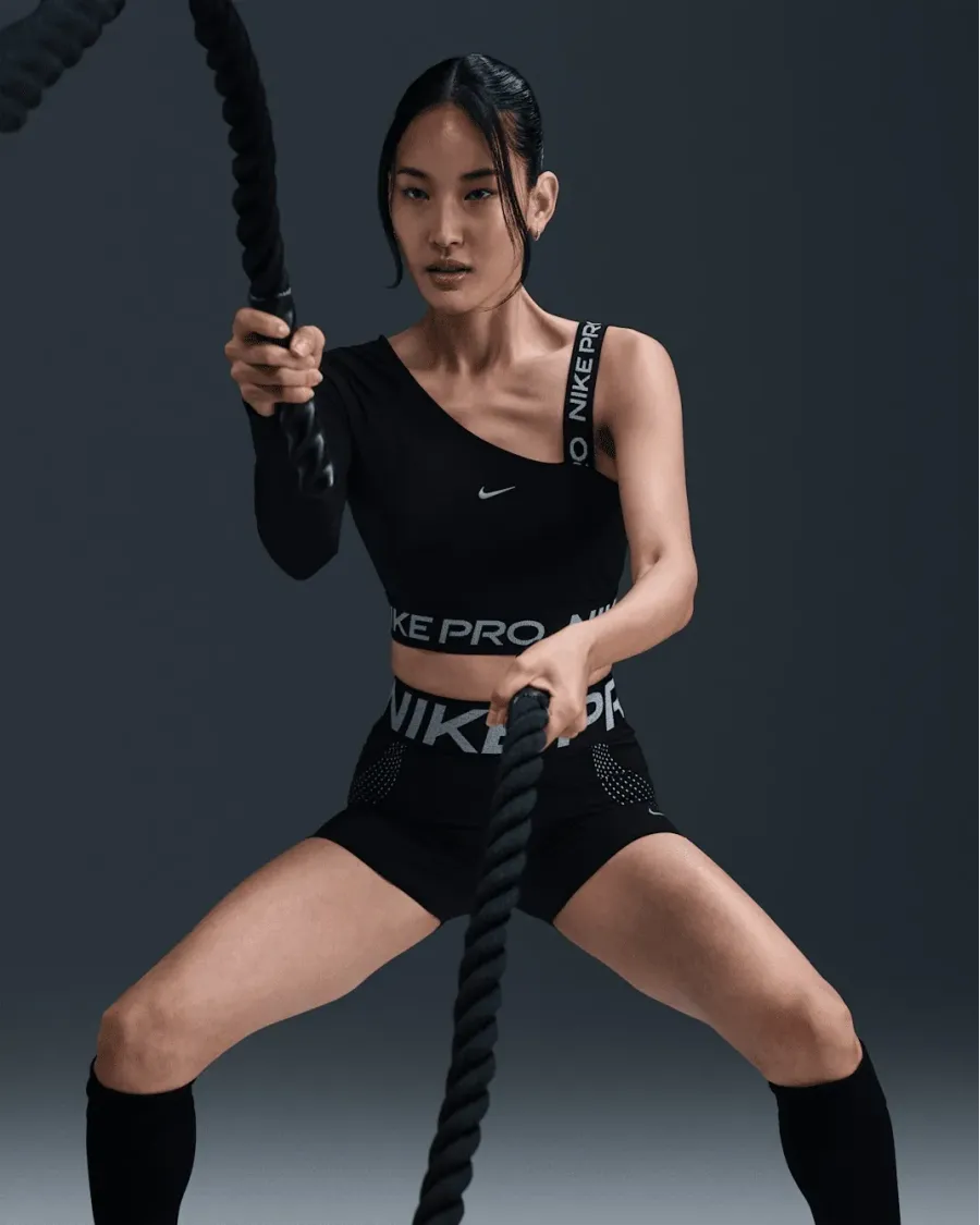 Топ Nike Pro Dri-FIT Shine Asymmetrical FV8100-010