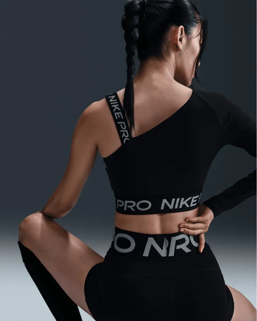 Топ Nike Pro Dri-FIT Shine Asymmetrical FV8100-010