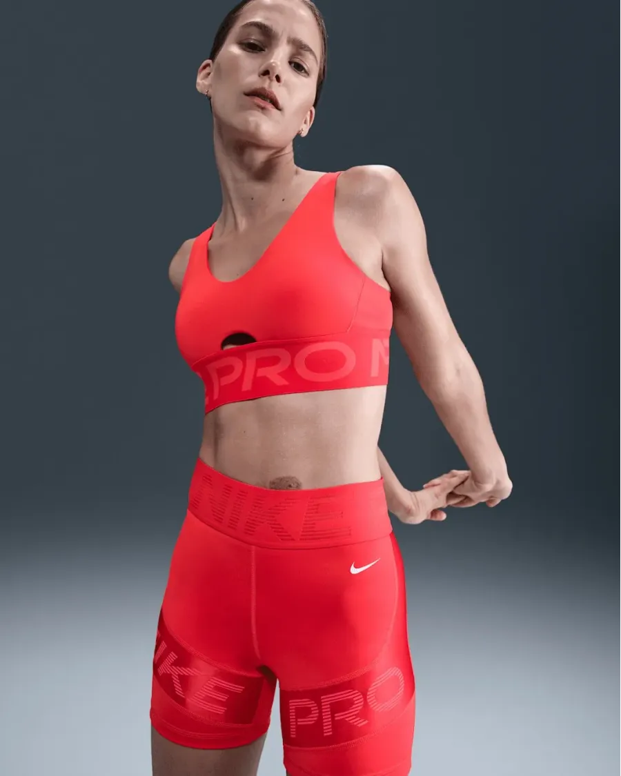 Спортивний топ Nike Pro Indy Plunge HF7324-696