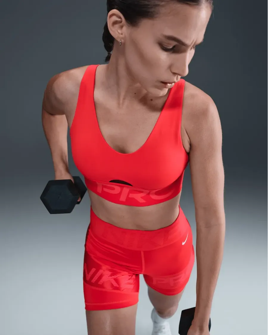 Спортивний топ Nike Pro Indy Plunge HF7324-696