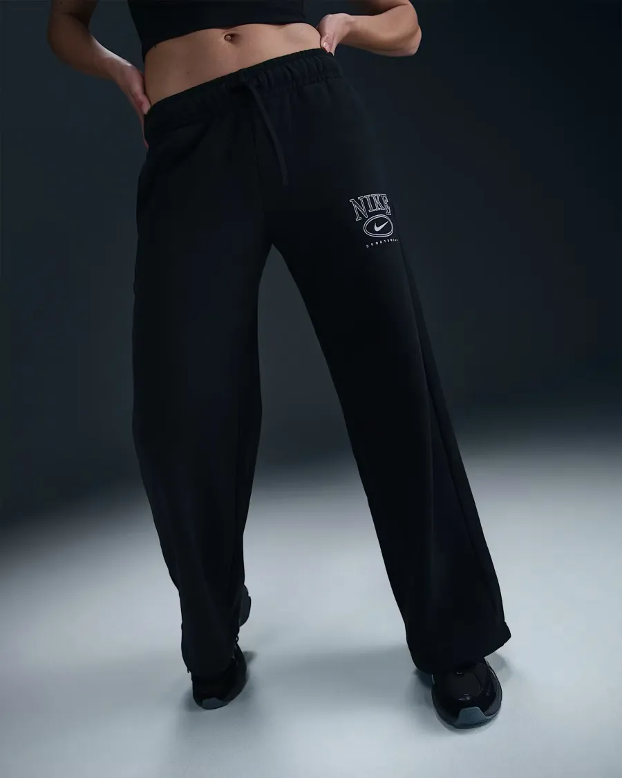 Штани Nike Sportswear Club Fleece Mid-Rise Wide-Leg Graphic HJ0869-010