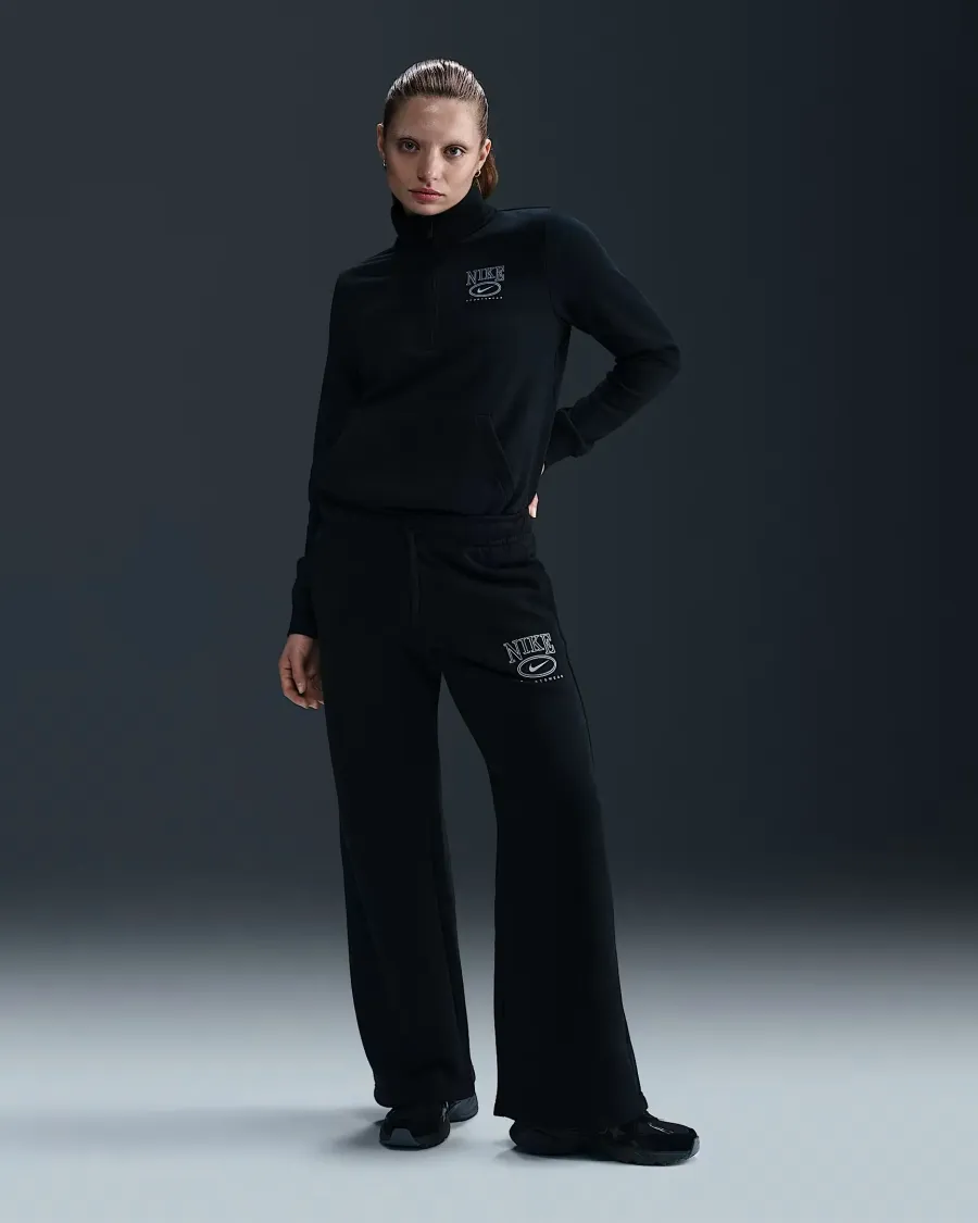 Штани Nike Sportswear Club Fleece Mid-Rise Wide-Leg Graphic HJ0869-010