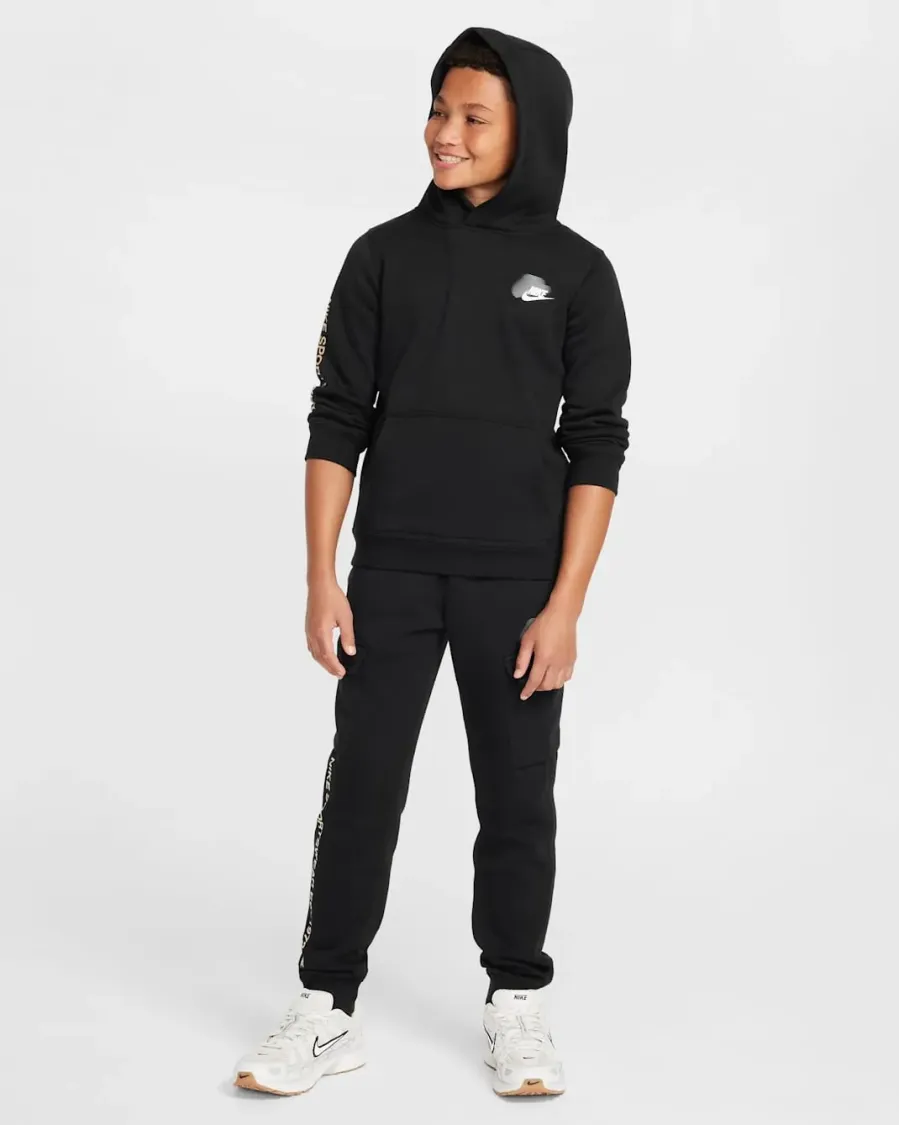 Костюм Nike Sportswear Solo Swoosh Fleece BB2 Youth HM4339-011_HM4337-011