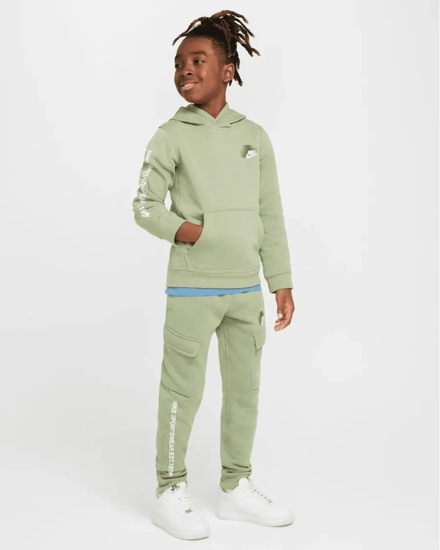 Костюм Nike Sportswear Solo Swoosh Fleece BB2 Youth HM4339-386_HM4337-386