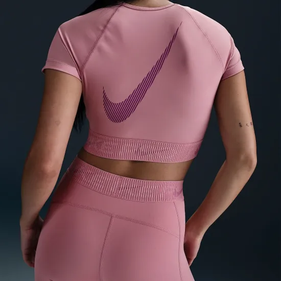 Топ Nike Pro Dri-FIT Short-Sleeve Cropped Graphic HM6369-699