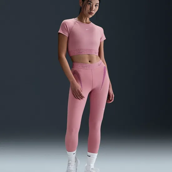 Топ Nike Pro Dri-FIT Short-Sleeve Cropped Graphic HM6369-699