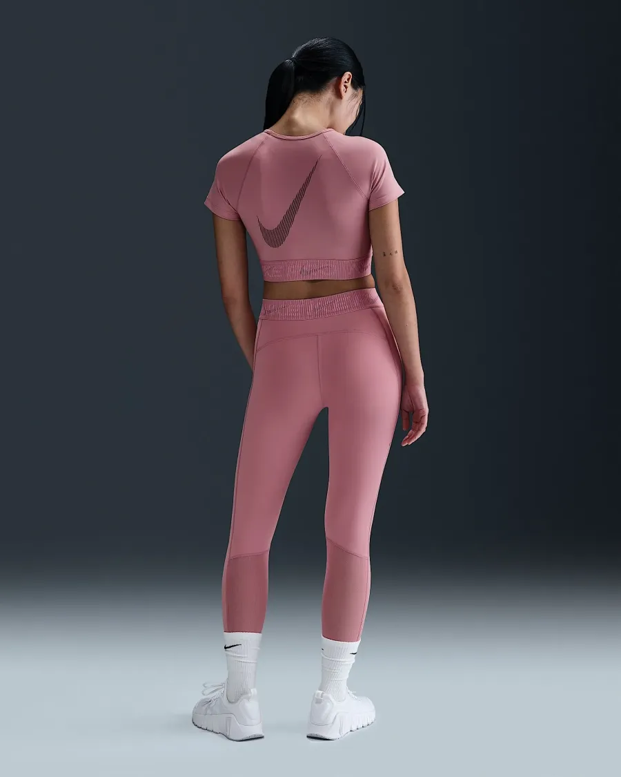 Топ Nike Pro Dri-FIT Short-Sleeve Cropped Graphic HM6369-699