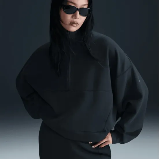 Толстовка Nike 24.7 ImpossiblySoft Dri-FIT Oversized 1/2-Zip Top HQ8188-010