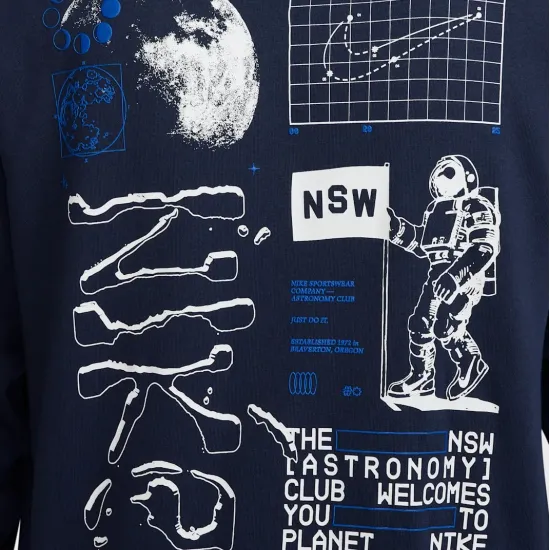 Худі Nike Club Fleece PO Moon GFX HQ8594-451