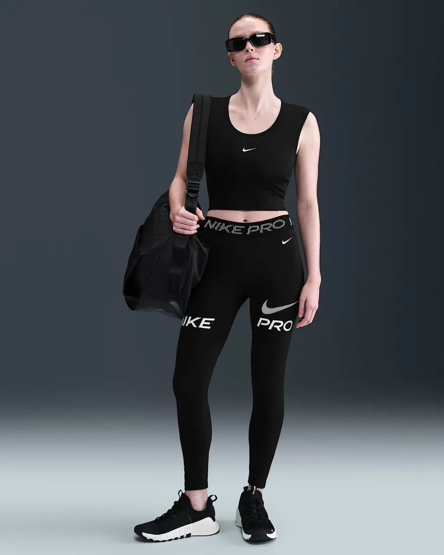 Легінси Nike Pro Mid-Rise Mesh Panel 7/8 HV2306-010
