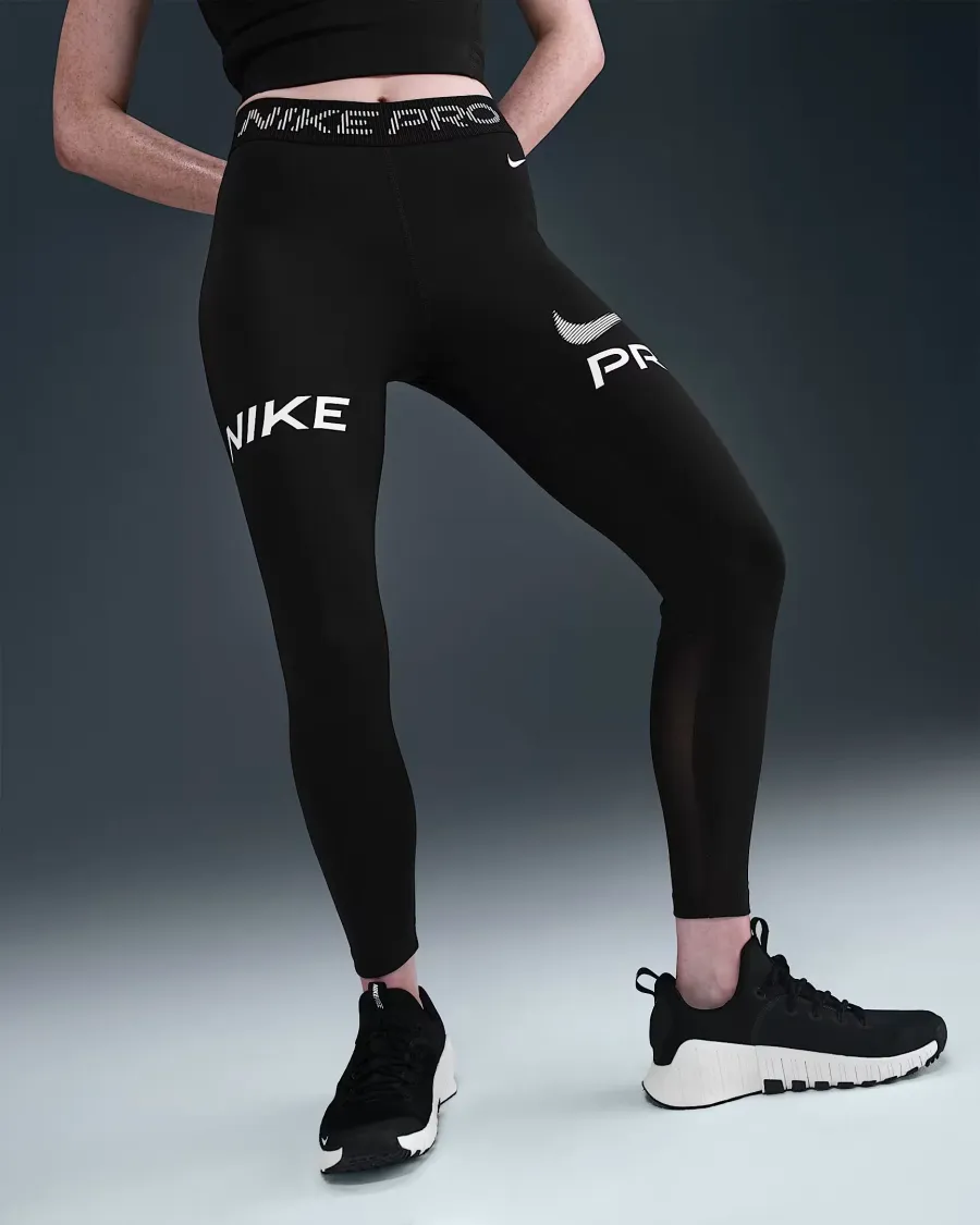 Легінси Nike Pro Mid-Rise Mesh Panel 7/8 HV2306-010