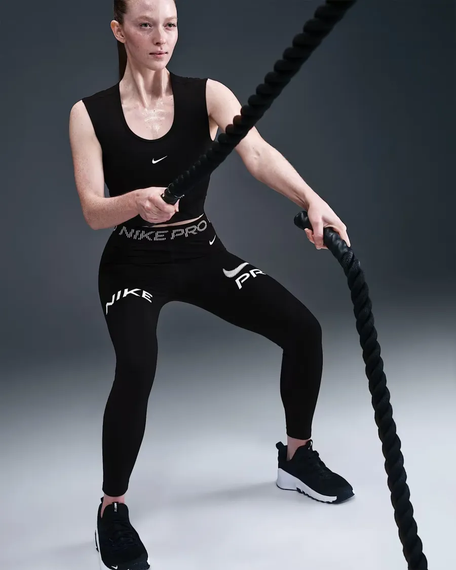 Легінси Nike Pro Mid-Rise Mesh Panel 7/8 HV2306-010