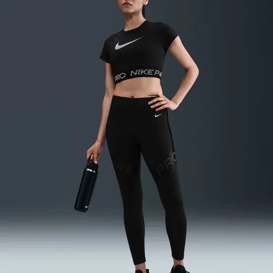 Топ Nike Pro Dri‑FIT Short‑Sleeve Cropped Graphic HV3673-010