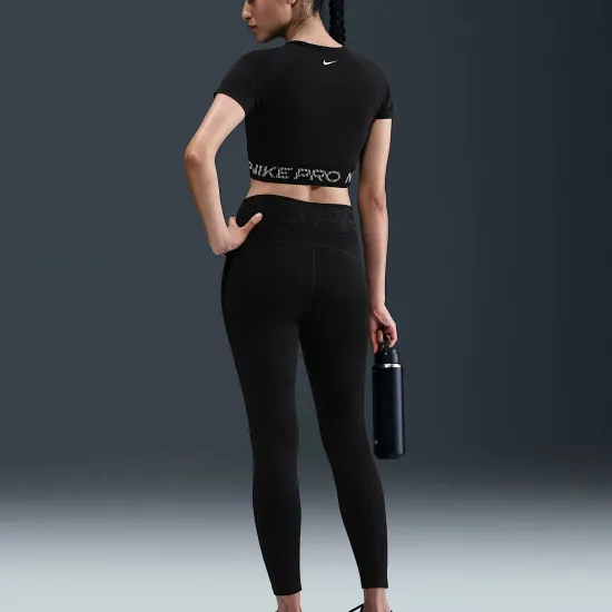 Топ Nike Pro Dri‑FIT Short‑Sleeve Cropped Graphic HV3673-010