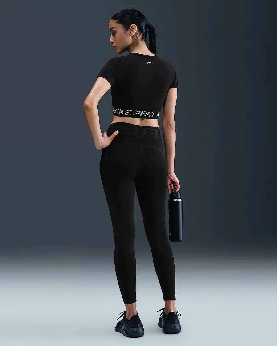 Топ Nike Pro Dri‑FIT Short‑Sleeve Cropped Graphic HV3673-010
