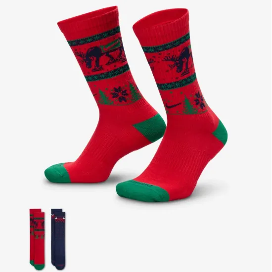 Шкарпетки Nike Everyday Plus Cushioned Winter Wonderland Crew HV6939-900