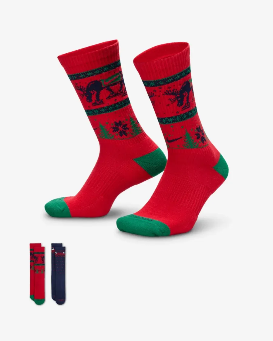Шкарпетки Nike Everyday Plus Cushioned Winter Wonderland Crew HV6939-900