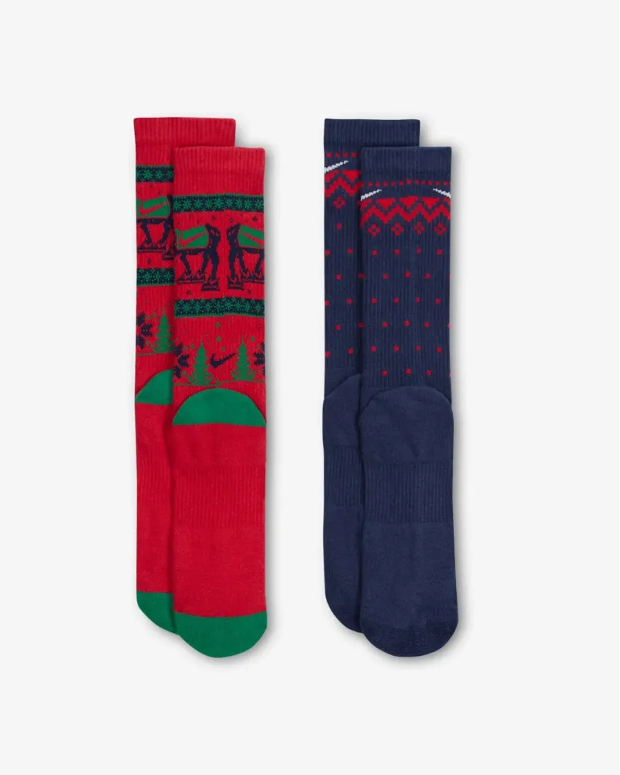 Шкарпетки Nike Everyday Plus Cushioned Winter Wonderland Crew HV6939-900