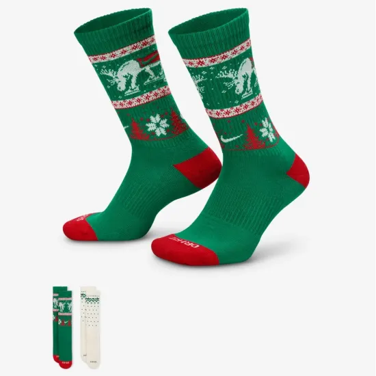 Шкарпетки Nike Everyday Plus Cushioned Winter Wonderland Crew HV6939-901