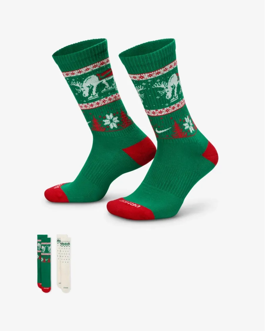 Шкарпетки Nike Everyday Plus Cushioned Winter Wonderland Crew HV6939-901