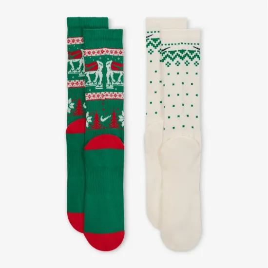 Шкарпетки Nike Everyday Plus Cushioned Winter Wonderland Crew HV6939-901
