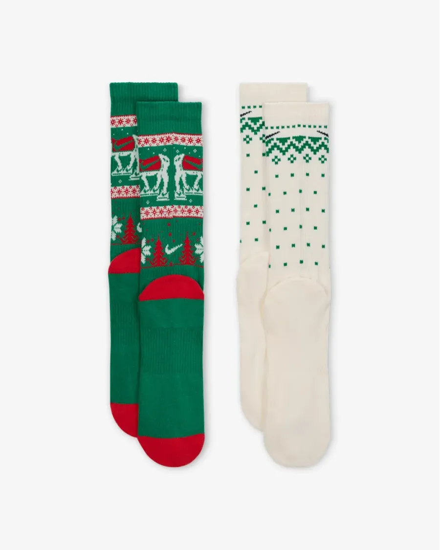 Шкарпетки Nike Everyday Plus Cushioned Winter Wonderland Crew HV6939-901