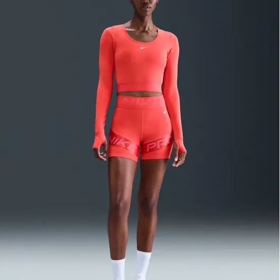 Лонгслів Nike Pro Dri-FIT Cropped Shine HV9992-633