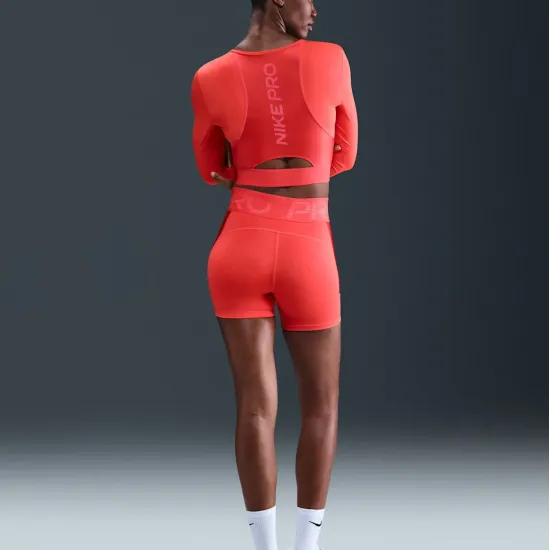 Лонгслів Nike Pro Dri-FIT Cropped Shine HV9992-633