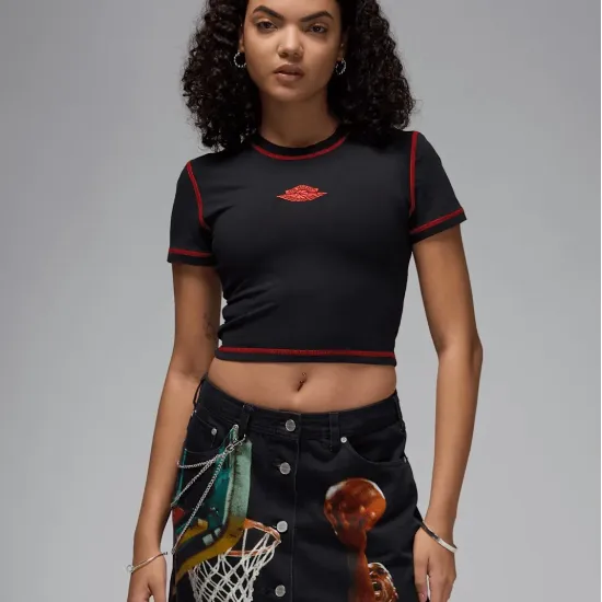 Футболка Nike Air Jordan Rare Cropped SS Crew IB2920-010