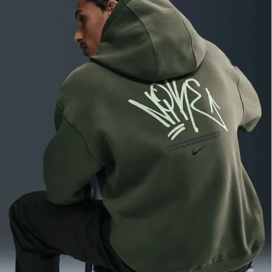 Кофта Nike Sportswear Solo Swoosh Fleece Pullover Graphic IQ2772-325