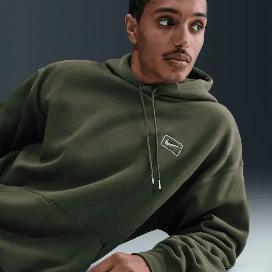 Кофта Nike Sportswear Solo Swoosh Fleece Pullover Graphic IQ2772-325