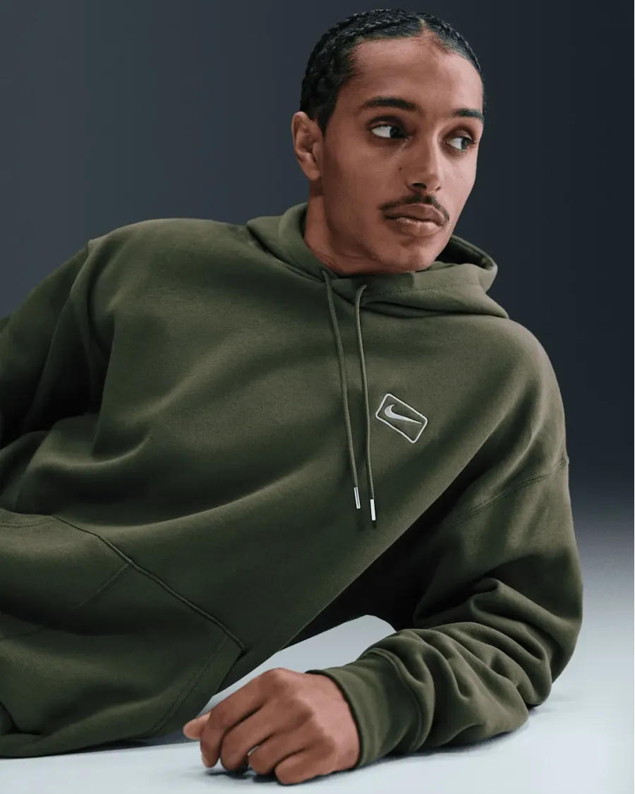Кофта Nike Sportswear Solo Swoosh Fleece Pullover Graphic IQ2772-325