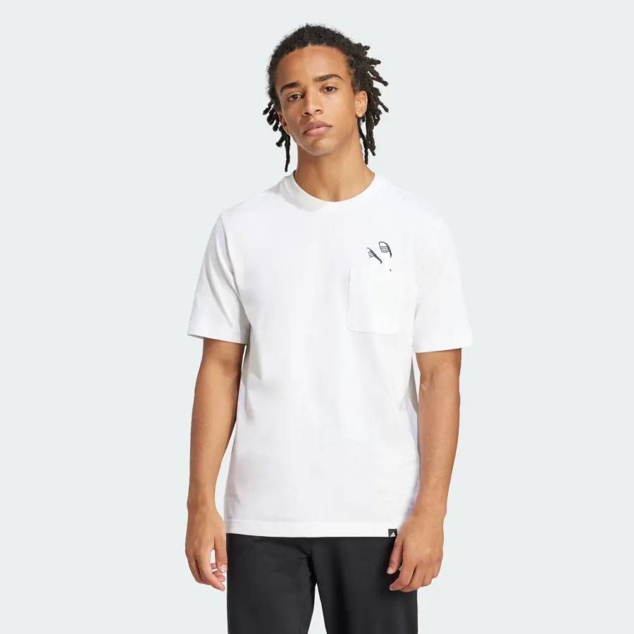 Футболка Adidas Lounge Slides Graphic Pocket Tee JC5282
