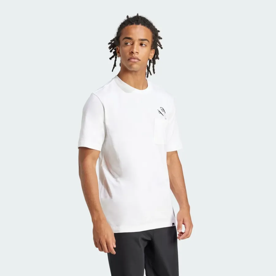 Футболка Adidas Lounge Slides Graphic Pocket Tee JC5282