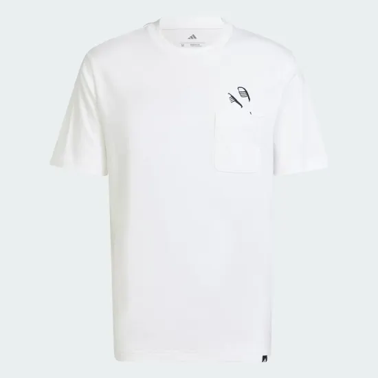 Футболка Adidas Lounge Slides Graphic Pocket Tee JC5282