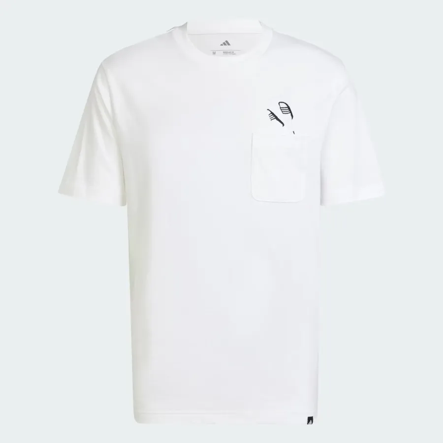 Футболка Adidas Lounge Slides Graphic Pocket Tee JC5282