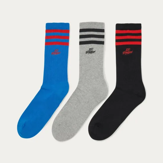 Шкарпетки Adidas x 100 Thieves 3-Pack JY0235