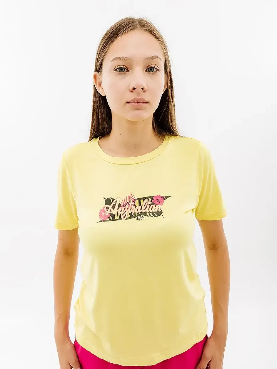 Футболка Australian Logo Flowers Tee Jersey V LSDTS0027-074